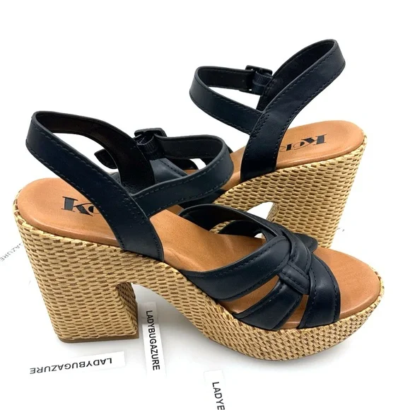 Korks Womens Dee Heeled Sandals Size 7 - Picture 4 of 9